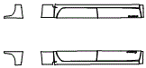 Rocker Panel Kit pattern for the 2022 GMC Sierra 1500 (New Generation)
