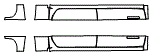 Rocker Panel Kit pattern for the 2022 GMC Sierra 1500 (New Generation)