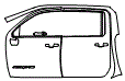 Door and A-Pillar Kit pattern for the 2021 GMC Sierra