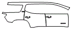 Door and Rear Fender Kit pattern for the 2017 GMC Acadia