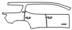 Door and Rear Fender Kit pattern for the 2017 GMC Acadia