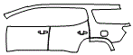 Door and Rear Fender Kit pattern for the 2017 GMC Acadia
