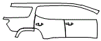 Door and Rear Fender Kit pattern for the 2017 GMC Acadia