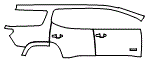 Door and Rear Fender Kit pattern for the 2017 GMC Acadia