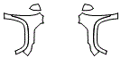 Full Fender and Mirror Kit pattern for the 2017 GMC Acadia