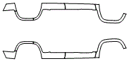 Rocker Panel Kit pattern for the 2017 GMC Acadia