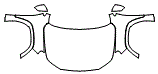 Full Hood, Fender and Mirror Kit pattern for the 2022 GMC Terrain