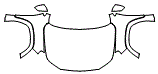 Full Hood, Hood, Fender and Mirror Kit pattern for the 2018 GMC Terrain