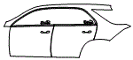 Door and Rear Fender Kit pattern for the 2026 Mercedes Benz GLE SUV