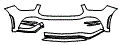 Bumper Kit pattern for the 2020 Mercedes Benz GLE SUV