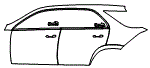 Door and Rear Fender Kit pattern for the 2026 Mercedes Benz GLE SUV