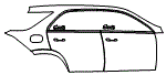 Door and Rear Fender Kit pattern for the 2026 Mercedes Benz GLE SUV