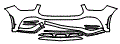 Bumper Kit pattern for the 2020 Mercedes Benz GLE SUV