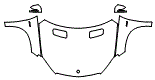 Full Hood, Fender and Mirror Kit pattern for the 2016 Mercedes Benz GLE Coupe