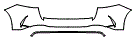 Rear Bumper Kit pattern for the 2026 Mercedes Benz GLE SUV
