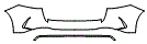 Rear Bumper Kit pattern for the 2020 Mercedes Benz GLE SUV