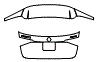 Trunk Lid Kit pattern for the 2020 Mercedes Benz GLE SUV