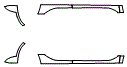 Rocker Panel Kit pattern for the 2020 Mercedes Benz GLE SUV