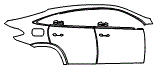 Door and Rear Fender Kit pattern for the 2026 Mercedes Benz GLE Coupe
