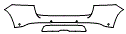 Rear Bumper Kit pattern for the 2026 Mercedes Benz GLE SUV