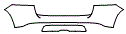 Rear Bumper Kit pattern for the 2020 Mercedes Benz GLE SUV