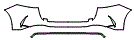 Rear Bumper Kit pattern for the 2026 Mercedes Benz GLE SUV