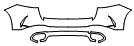 Rear Bumper Kit pattern for the 2026 Mercedes Benz GLE SUV