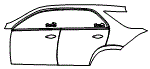 Door and Rear Fender Kit pattern for the 2026 Mercedes Benz GLE SUV