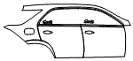 Door and Rear Fender Kit pattern for the 2026 Mercedes Benz GLE SUV