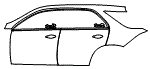 Door and Rear Fender Kit pattern for the 2026 Mercedes Benz GLE SUV