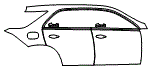 Door and Rear Fender Kit pattern for the 2026 Mercedes Benz GLE SUV