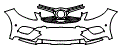Grille and Bumper Kit pattern for the 2018 Mercedes Benz GLE SUV