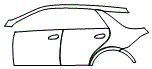 Door and Rear Fender Kit pattern for the 2018 Mercedes Benz GLE SUV