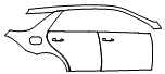 Door and Rear Fender Kit pattern for the 2018 Mercedes Benz GLE SUV