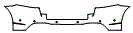 Rear Bumper Kit pattern for the 2018 Mercedes Benz GLE SUV