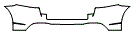 Rear Bumper Kit pattern for the 2018 Mercedes Benz GLE SUV