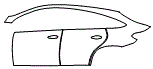 Door and Rear Fender Kit pattern for the 2016 Mercedes Benz GLE Coupe