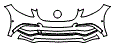 Bumper Kit pattern for the 2016 Mercedes Benz GLE Coupe