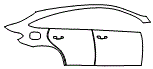 Door and Rear Fender Kit pattern for the 2016 Mercedes Benz GLE Coupe