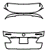 Trunk Lid Kit pattern for the 2018 Mercedes Benz GLE SUV