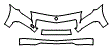 Bumper Kit pattern for the 2016 Mercedes Benz SLK Roadster