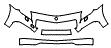 Bumper Kit pattern for the 2016 Mercedes Benz SLK Roadster