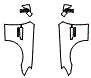 Full Fender and Mirror Kit pattern for the 2016 Mercedes Benz SLK Roadster