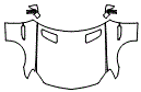 Full Hood, Fender and Mirror Kit pattern for the 2016 Mercedes Benz SLK Roadster