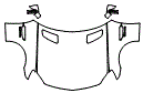 Full Hood, Fender and Mirror Kit pattern for the 2016 Mercedes Benz SLK Roadster