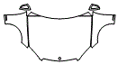 Full Hood, Fender and Mirror Kit pattern for the 2008 Mercedes Benz C250