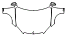 Hood, Fender and Mirror Kit pattern for the 2008 Mercedes Benz C250