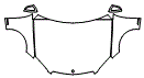 Full Hood, Fender and Mirror Kit pattern for the 2008 Mercedes Benz C300