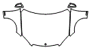Hood, Fender and Mirror Kit pattern for the 2008 Mercedes Benz C300