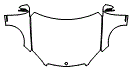 Hood, Fender and Mirror Kit pattern for the 2011 Mercedes Benz C250